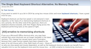 Helpful Keyboard Shortcut Tip